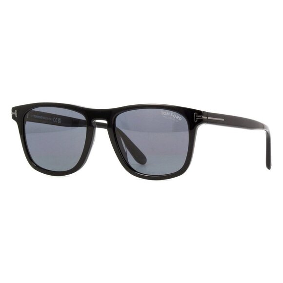 New TOM FORD Gerard-02 Black Polarised Square FT0930-N/S 01D Sunglasses Women - Picture 1 of 4